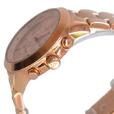 Buy Shop Michael Kors Runway Chronograph Rose Gold Dial Rose Gold Steel Strap Watch For Women - MK5778 USA Online