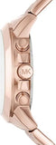 Buy Shop Michael Kors Runway Chronograph Rose Gold Dial Rose Gold Steel Strap Watch For Women - MK5778 USA Online