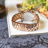 Buy Shop Michael Kors Runway Chronograph Rose Gold Dial Rose Gold Steel Strap Watch For Women - MK7324 USA Online