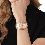 Buy Shop Michael Kors Runway Chronograph Rose Gold Dial Rose Gold Steel Strap Watch For Women - MK7324 USA Online