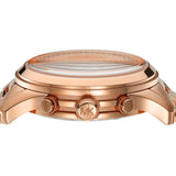Buy Shop Michael Kors Runway Chronograph Rose Gold Dial Rose Gold Steel Strap Watch For Women - MK7324 USA Online