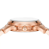Buy Shop Michael Kors Runway Chronograph Rose Gold Dial Rose Gold Steel Strap Watch For Women - MK7324 USA Online
