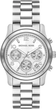 Buy Shop Michael Kors Runway Chronograph Silver Dial Silver Steel Strap Watch For Women - MK7325 USA Online