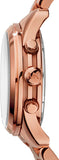 Buy Shop Michael Kors Runway Chronograph Turquoise Dial Rose Gold Steel Strap Watch For Women - MK6164 USA Online