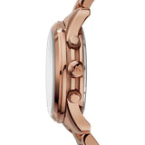 Buy Shop Michael Kors Runway Chronograph Turquoise Dial Rose Gold Steel Strap Watch For Women - MK6164 USA Online