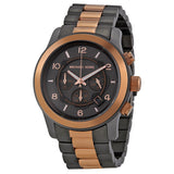 Buy Shop Michael Kors Runway Chronograph Grey Dial Two Tone Steel Strap Unisex Watch - MK8189 USA Online