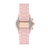 Buy Shop Michael Kors Runway Chronograph White Dial Pink Steel Strap Watch for Women - MK7424 USA Online