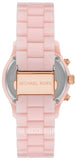 Buy Shop Michael Kors Runway Chronograph White Dial Pink Steel Strap Watch for Women - MK7424 USA Online