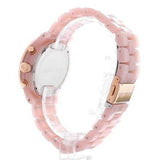 Buy Shop Michael Kors Runway Chronograph White Dial Pink Steel Strap Watch for Women - MK7424 USA Online
