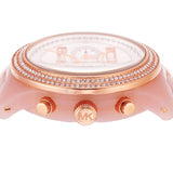 Buy Shop Michael Kors Runway Chronograph White Dial Pink Steel Strap Watch for Women - MK7424 USA Online