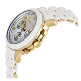 Buy Shop Michael Kors Runway Chronograph White Dial White Steel Strap Watch for Women - MK5145 USA Online