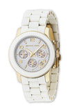 Buy Shop Michael Kors Runway Chronograph White Dial White Steel Strap Watch for Women - MK5145 USA Online