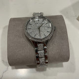 Buy Shop Michael Kors Runway Crystals Silver Dial Silver Steel Strap Watch for Women - MK3822 USA Online