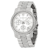 Buy Shop Michael Kors Brinkley Silver Dial with Diamonds Silver Steel Strap Watch for Women - MK5083 USA Online