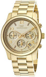 Buy Shop Michael Kors Runway Gold Dial Gold Stainless Steel Strap Watch for Women - MK5055 USA Online