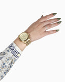 Buy Shop Michael Kors Runway Gold Dial Gold Steel Strap Watch for Men - MK8077 USA Online
