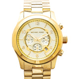 Buy Shop Michael Kors Runway Gold Dial Gold Steel Strap Watch for Men - MK8077 USA Online