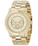 Buy Shop Michael Kors Runway Gold Dial Gold Steel Strap Watch for Men - MK8077 USA Online