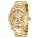 Buy Shop Michael Kors Runway Gold Dial Gold Steel Strap Watch for Men - MK8077 USA Online