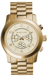 Buy Shop Michael Kors Runway Gold Dial Gold Steel Strap Watch for Men - MK8077 USA Online