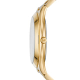 Buy Shop Michael Kors Runway Gold Dial Gold Steel Strap Watch For Women - MK4561 USA Online