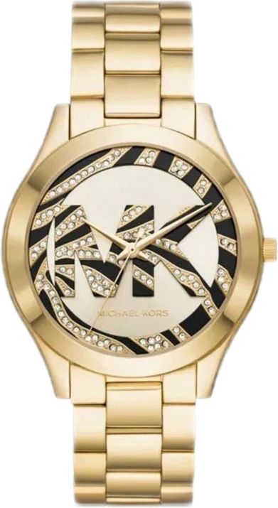 Buy Shop Michael Kors Runway Gold Dial Gold Steel Strap Watch For Women - MK4561 USA Online