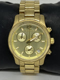 Buy Shop Michael Kors Runway Gold Dial Gold Steel Strap Watch for Women - MK5384 USA Online
