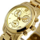 Buy Shop Michael Kors Runway Gold Dial Gold Steel Strap Watch for Women - MK5384 USA Online