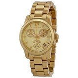 Buy Shop Michael Kors Runway Gold Dial Gold Steel Strap Watch for Women - MK5384 USA Online