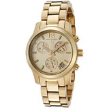 Buy Shop Michael Kors Runway Gold Dial Gold Steel Strap Watch for Women - MK5384 USA Online