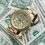 Buy Shop Michael Kors Runway Gold Dial Gold Steel Strap Watch for Women - MK5575 USA Online
