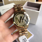 Buy Shop Michael Kors Runway Gold Dial Gold Steel Strap Watch for Women - MK5706 USA Online