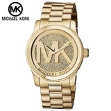 Buy Shop Michael Kors Runway Gold Dial Gold Steel Strap Watch for Women - MK5706 USA Online