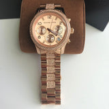Buy Shop Michael Kors Runway Gold Dial Gold Steel Strap Watch for Women - MK5827 USA Online