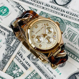 Buy Shop Michael Kors Runway Gold Dial Two Tone Steel Strap Watch for Women - MK4222 USA Online