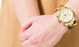 Buy Shop Michael Kors Runway Gold Dial Two Tone Steel Strap Watch for Women - MK4222 USA Online