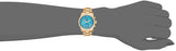 Buy Shop Michael Kors Runway Hunger Stop100 Series Blue Dial Gold Steel Strap Watch for Women - MK5815 USA Online
