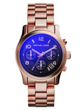 Buy Shop Michael Kors Runway Iridescent Dial Rose Gold Steel Strap Watch for Women - MK5940 USA Online
