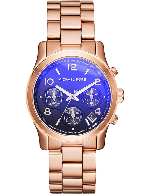 Buy Shop Michael Kors Runway Iridescent Dial Rose Gold Steel Strap Watch for Women - MK5940 USA Online