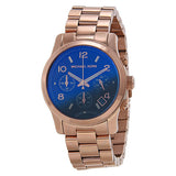 Buy Shop Michael Kors Runway Iridescent Dial Rose Gold Steel Strap Watch for Women - MK5940 USA Online