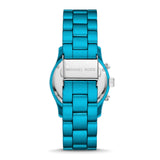 Buy Shop Michael Kors Runway Limited Edition Blue Dial Blue Steel Strap Watch for Women - MK7479LE USA Online