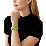 Buy Shop Michael Kors Runway Limited Edition Green Dial Green Steel Strap Watch for Women - MK7480LE USA Online