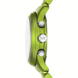 Buy Shop Michael Kors Runway Limited Edition Green Dial Green Steel Strap Watch for Women - MK7480LE USA Online