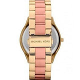 Buy Shop Michael Kors Slim Runway Pink Dial Two Tone Steel Strap Watch for Women - MK3493 USA Online