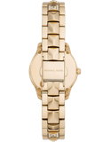 Buy Shop Michael Kors Runway Mercer Analog Brown Dial Gold Steel Strap Watch For Women - MK6855 USA Online