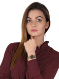 Buy Shop Michael Kors Runway Mercer Analog Brown Dial Gold Steel Strap Watch For Women - MK6855 USA Online