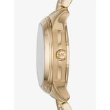 Buy Shop Michael Kors Runway Mercer Analog Brown Dial Gold Steel Strap Watch For Women - MK6855 USA Online