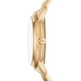 Buy Shop Michael Kors Runway Mercer Crystals Gold Dial Gold Steel Strap Watch For Women - MK6714 USA Online