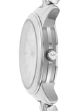 Buy Shop Michael Kors Runway Mercer Quartz Mother of Pearl Blue Dial Silver Steel Strap Watch For Women - MK6857 USA Online