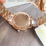 Buy Shop Michael Kors Runway Mercer Quartz Rose Gold Dial Rose Gold Steel Strap Watch For Women - MK6736 USA Online